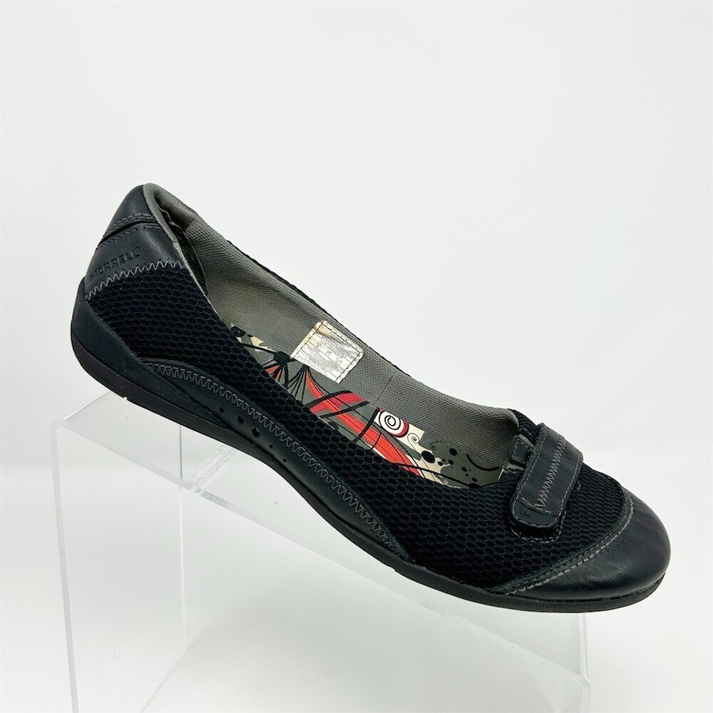 Merrell Allegro Ballet Flats Black Slip-On Comfort Shoes Round Toe Size 8
